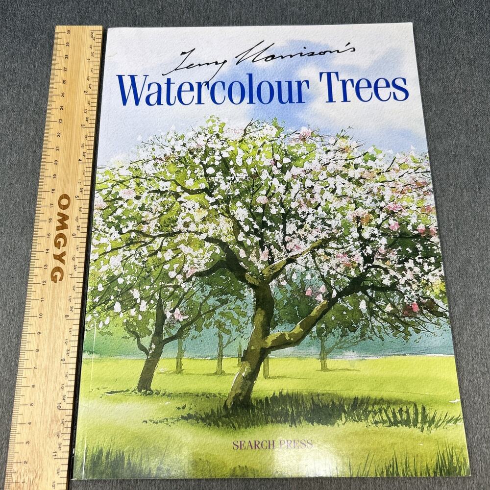 VTG Terry Harrison Painting Watercolour Trees the Easy Way Paperback 2005